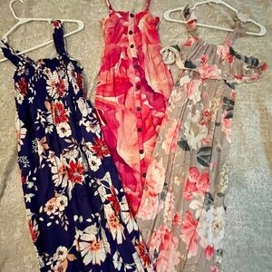 Bundle of 3 Maternity Maxi Dresses
